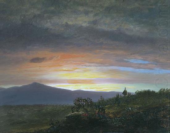 Twilight, Mount Ktaadn, Frederic Edwin Church